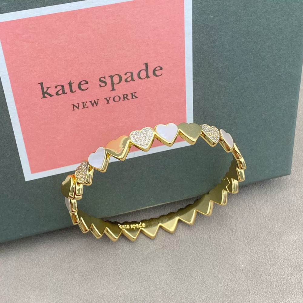 kate spade Natural Shell Zircon Love Heart Bracelet
